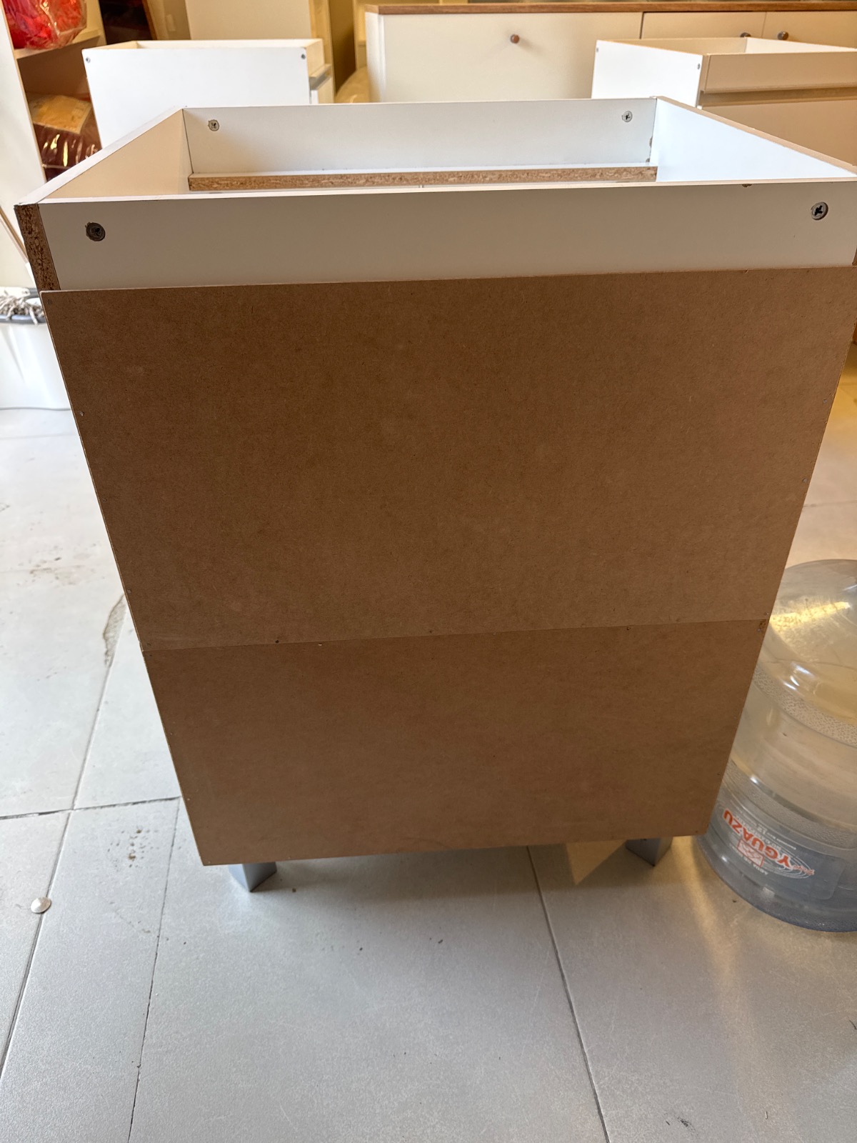BAJO MESADA POTENZA 0.60 2P BCO. ALUM.